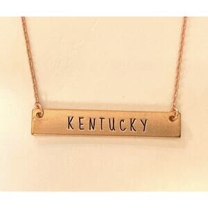 Kentucky Bar Necklace Rose Gold
